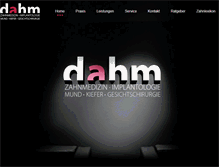 Tablet Screenshot of dr-dahm.de